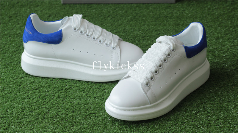 Alexander McQueen Oversized Sneaker White Blue Suede